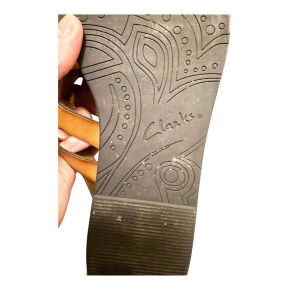 Clark’s Billie Swing Honey Strappy thong Sandals Size 9 tan - Picture 8 of 8